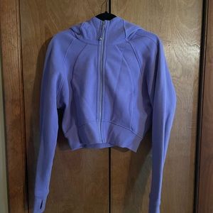 Lululemon Cropped Full-Zip Scuba in Dark Lavender Size 12
